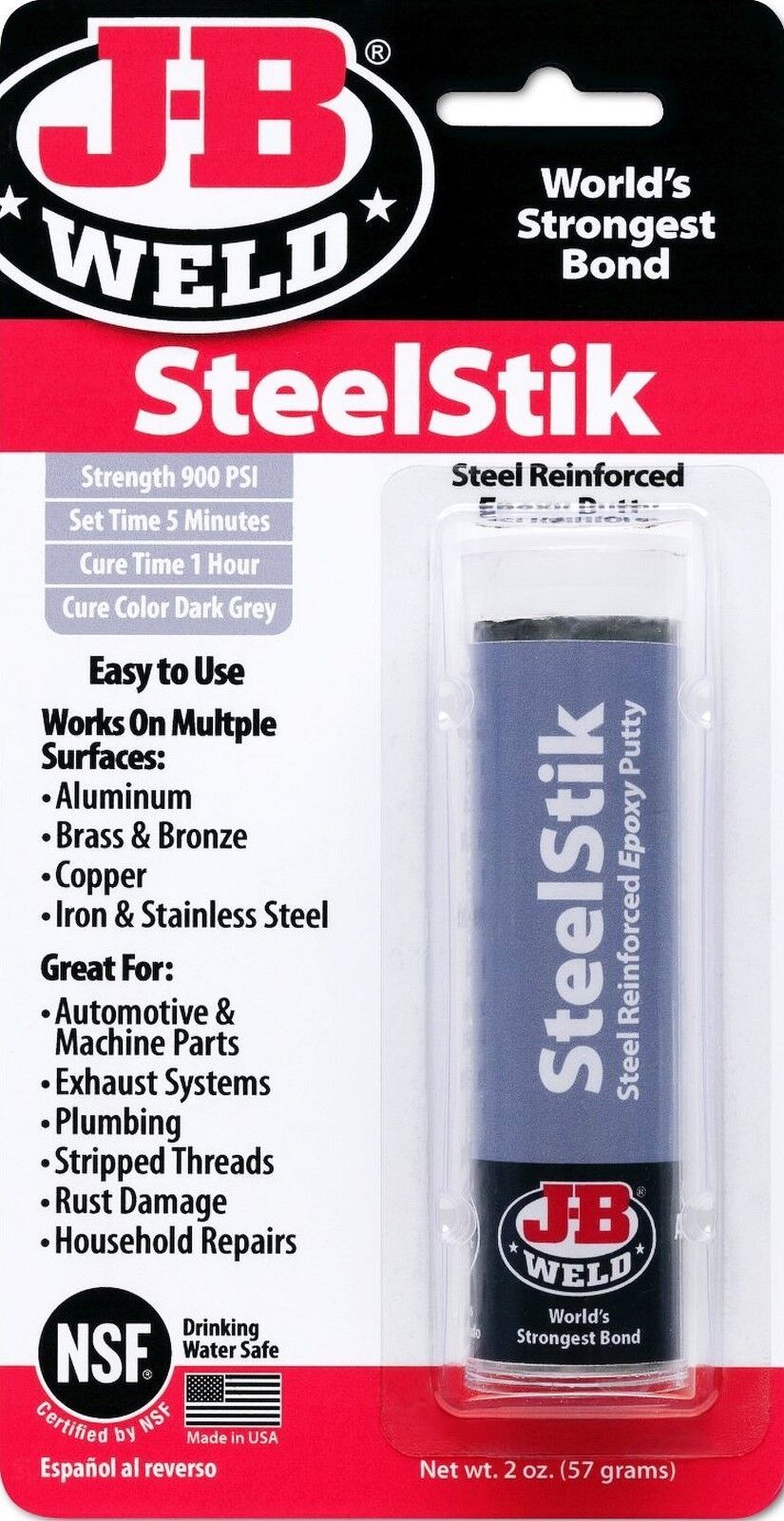 SteelStik Epoxy Putty Stick