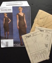Vogue American Sewing Pattern Micheal Kors  V1117 4 6 8 10 Dress Fitted ... - $16.15