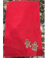 1 Oversize Crate &amp; Barrel Holiday Christmas Gingerbread Festive Dish Towel - $7.13
