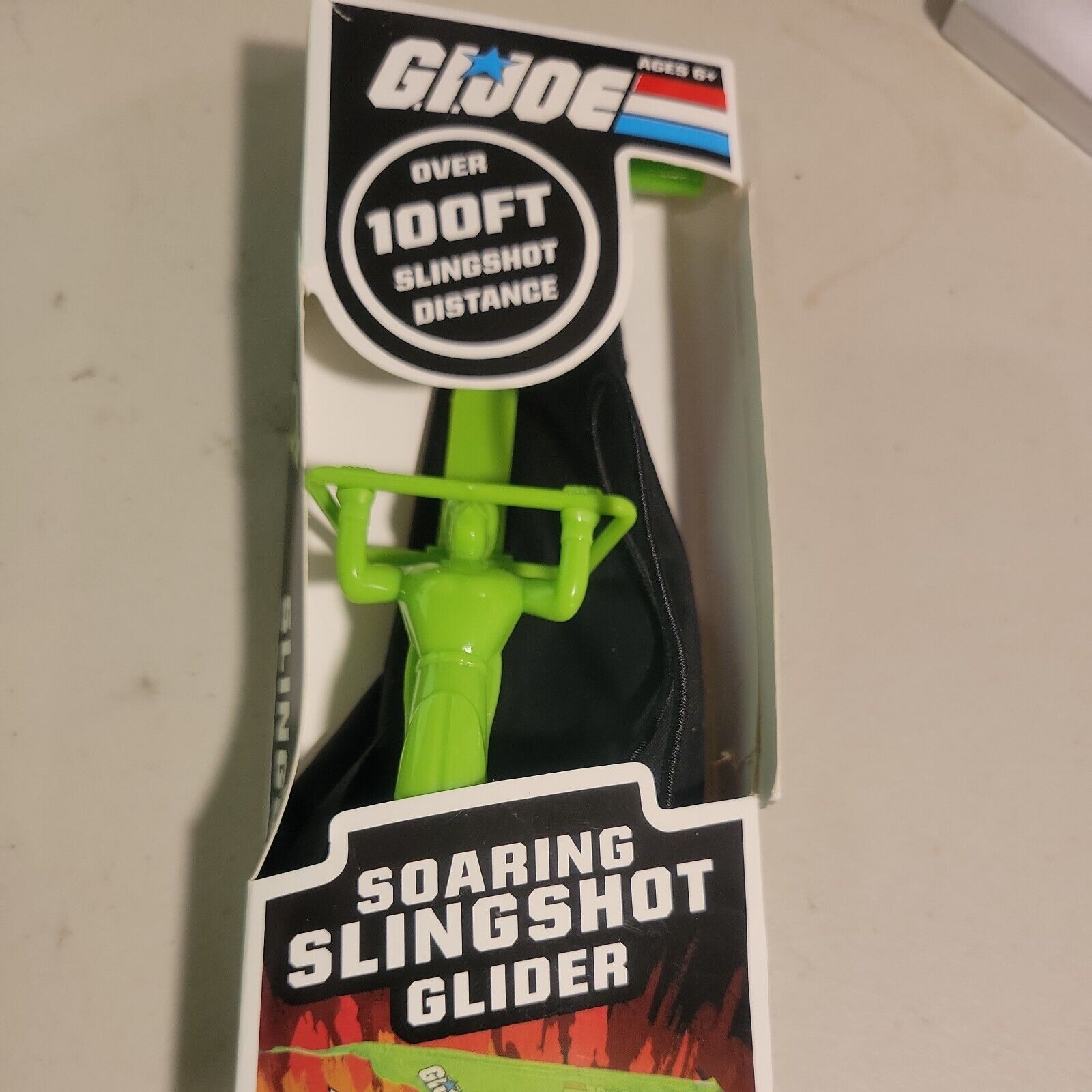 G. I. JOE Soaring Slingshot Glider & Launcher! Flies Over 100 ft 18 in