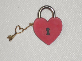 Hallmark Valentine's Day Pin RED HEART Lock and Key - $12.00