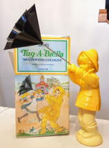 Avon Tug A Brella Moonwind Cologne Decanter VTG Glass Bottle Original Box - $19.73