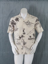 Royal Creations Hawaiian Shirt - Featuring Sketch Graphics - Men&#39;s Medium  - $45.00