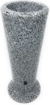 Plastic Slim Flower Vase For Memorial Cemetery (Light Grey Granite With Drain - $67.97