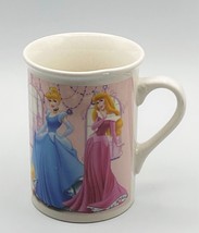 Disney Coffee Mug 5 Princess Cinderella Belle Rapunzel Aurora Tiana  Dated 2011  - $7.66