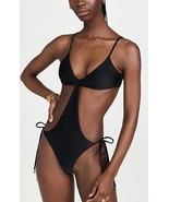 Cult Gaia BLACK Teo One-Piece Swimsuit, US Large - $137.93