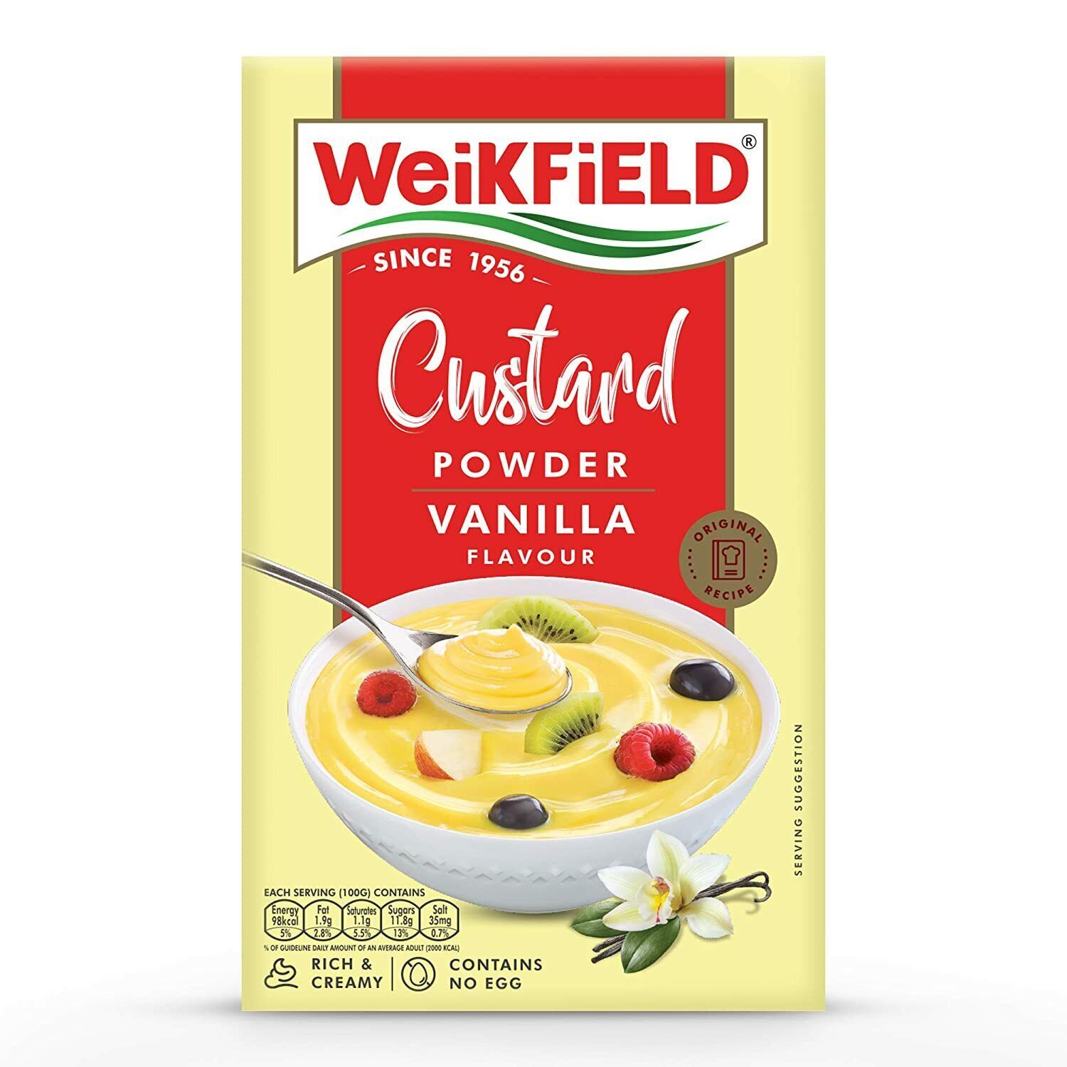 Weikfield Vanilla Custard Powder 100 gm Eggless FREE SHIP - $11.01