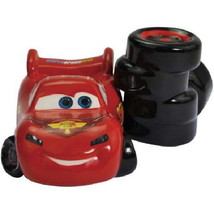 Disney's Cars Lightning McQueen & Tires Ceramic Salt and Pepper Shakers Set NEW - $25.15