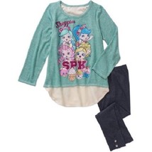 Shopkins  Girls 2 piece Long Sleeve  Shirt Outfits  Sizes-4-5 or 6-6X NWT - $11.89