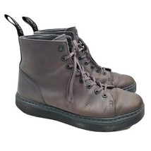 Dr Martens Talib Combat Boots Mens Size 11 Gray Air Wair Leather - $66.28