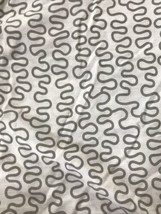 IKEA Krakris White Gray Squiggle Pattern Geometric 100% Cotton Twin Duvet Cover - $36.99