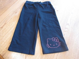 Girls Hello Kitty black pants Capri 4 HK Spring Active HK55301 NWT youth ^^ - $9.77