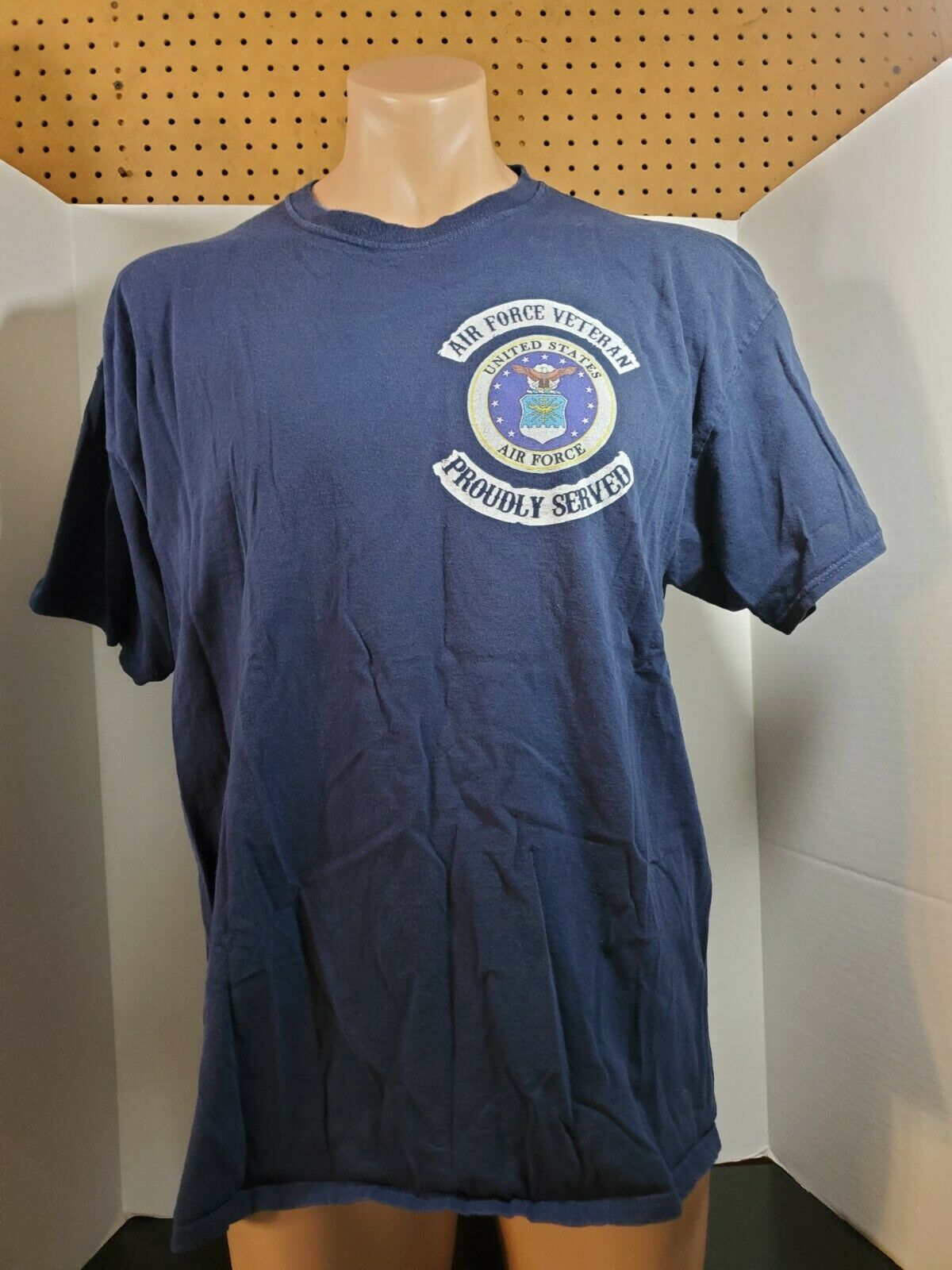 Primary image for Air Force Veteran Proudly Served Blue T-Shirt