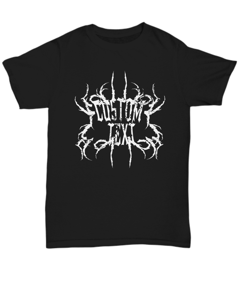 Create Your Unique Heavy Metal Shirt With Your Text in Gothic Death ...