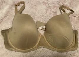 Cacique Lightly Lined T-shirt Bra by Lane Bryant Color Nude Beige Tan Size  44D