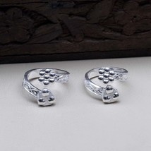 Ethnisch Echtes Sterling Silber Indischer Stil Zehen Ring Paar - $26.12