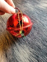 2.5" Red Jingle Bell, with Star Cutouts,Matte Finish, 1 Large Piece - $3.50