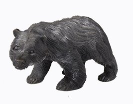Hand Carved Black Bear Statue Sculpture Smoky Mountain Alaska - $19.79