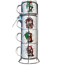 Nightmare Before Christmas Stackable 4 Piece Mug Tower Set Disney - $24.00