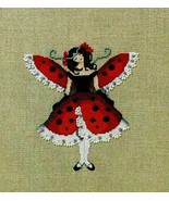 SALE! Complete Xstitch Kit with Aida - NC260 &quot;MISS LADYBUG&quot; By Nora Corb... - $39.59