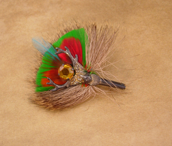 Vintage Mitzpah hat or Kilt Pin - feather deer Scottish brooch - Celtic ... - $65.00