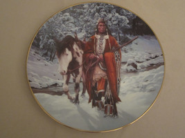 Winter Of '41 Collector Plate Chuck Ren The Last Warriors Native Indian - $19.99