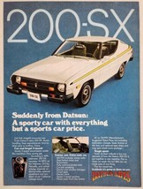 1977 Print Ad Datsun 200-SX 2-Door Sporty Cars 5-Speed Transmission - $18.88