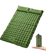 Double Sleeping Pad For Camping Inflatable 2 Person Sleeping Mat With Bu... - $56.98