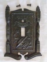 AMERICAN TACK &amp; HDWE Company 1968 Brass Light Switch Plate.  (#5924) - $18.99