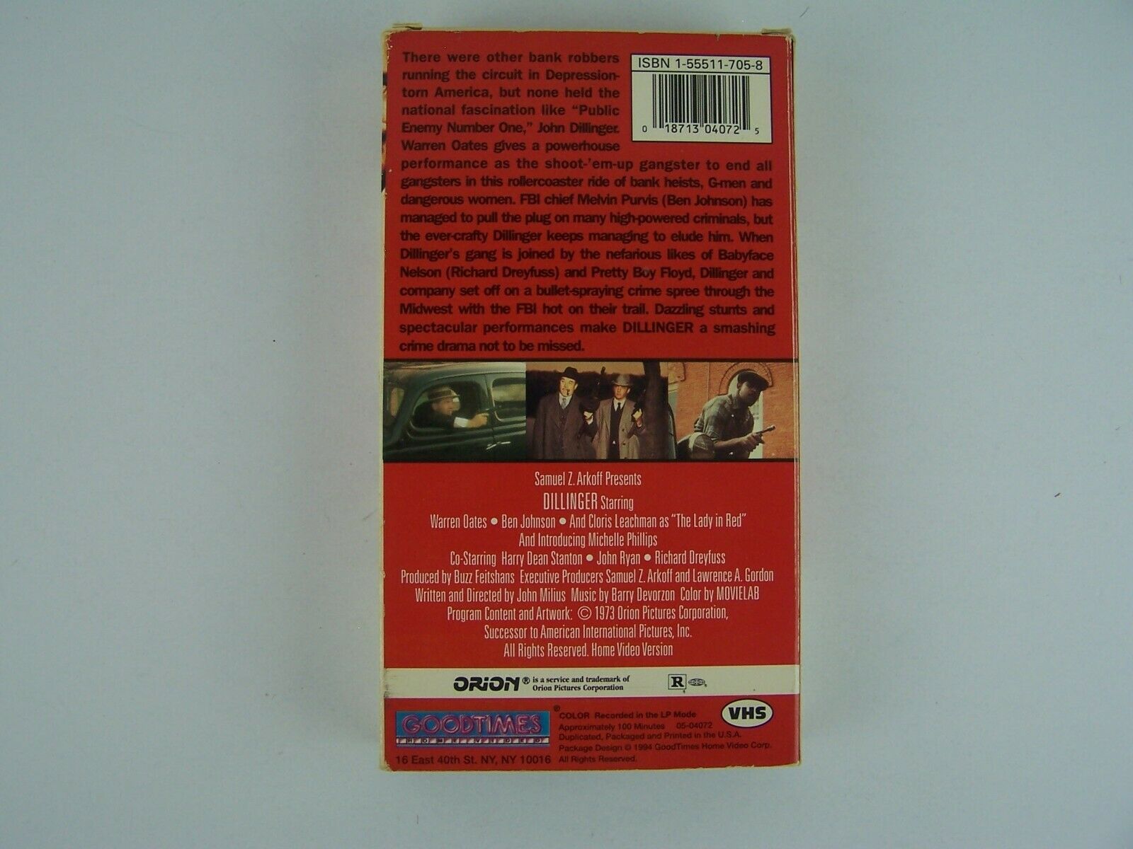 Dillinger VHS Video Tape (1973) Warren and similar items