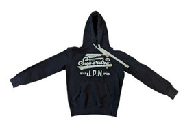 Vintage Super Dry Black Sweatshirt Hood Label Hoodie Size Medium Men  - $31.27
