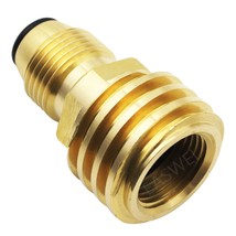 Converts Propane Lp Tank Pol Service Valve To Qcc Outlet Adapter Brass - $28.99