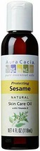 NEW Aura Cacia Pure Essential Oil Protecting Sesame Natural Skin Care Oil 4 oz - $8.89