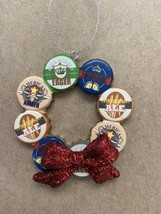 Midwest-CBK Beer Cap Wreath Christmas Ornament NWT - $10.55