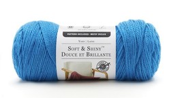 Loops & Threads, Soft & Shiny Solid Yarn, SH62 Cobalt Blue, 6 Oz. Skein - $8.95