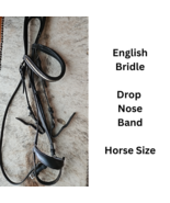 English Hunt Seat Bridle Drop Noseband USED - $14.99
