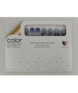 Color Street GOOD CHILL TO ALL Nail Strips Silver Blue Snow Glitter HTF ... - $33.33