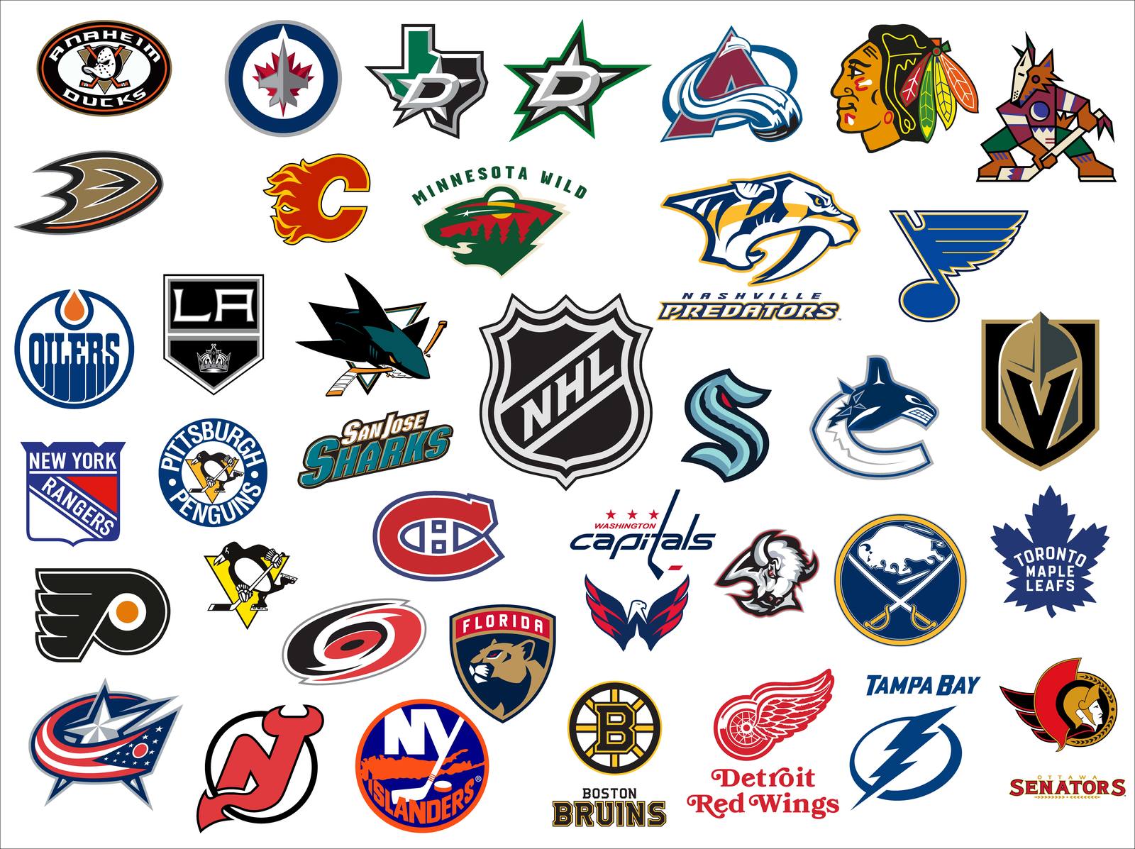 NHL Hockey Teams. Logos Bundle. Clipart Svg Files. ClipArt Cricut ...