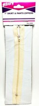 Lot of 2 Allary Style #4862 Skirt & Pants Zippers, 7 Inch, Beige - $8.89