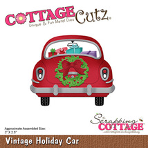 Vintage Holiday Car Cottage Cutz Die. Card Making. Scrapbooking CLEARANCE
