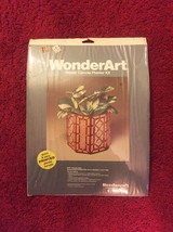 Vintage 70s WonderArt Plastic Canvas Planter Kit #6004 - by Needlecraft image 1