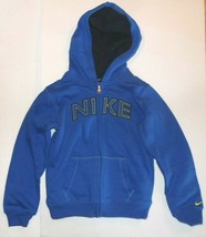 Nike Boys Blue Hoodie Sweater Full Zip Sizes 4, 6 or 6X NWT - $24.49