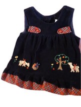 Rare Editions Horse And Apples Jumper Dress Sz 24 Months - $39.59
