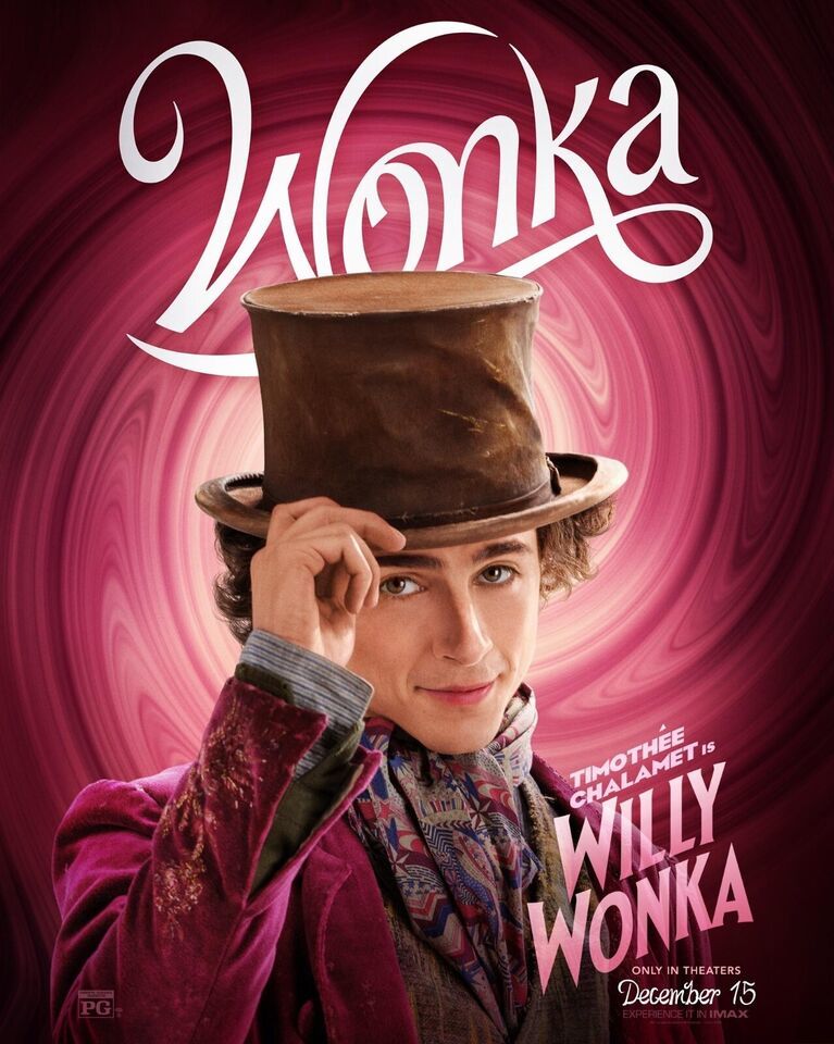 2023 Wonka Movie Poster 11X17 Oompa Loompa Willy Wonka Timothée ...