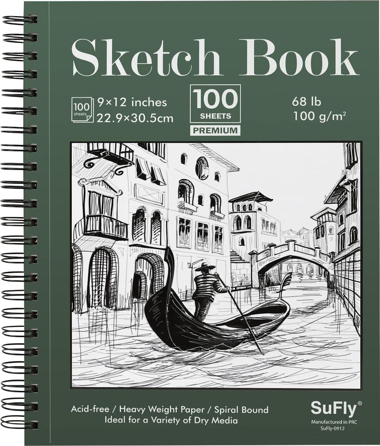 9 x 12 Sketchbook, 68lb/100gsm Sketch Pad and 48 similar items