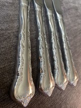 4 Gorham Silver Rondelle Dinner Knife Stainless Steel 18/8 Flatware - $29.21