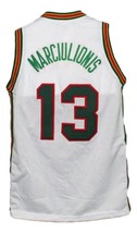 Sarunas Marciulionis Custom Lietuva Lithuania Basketball Jersey White Any Size image 2