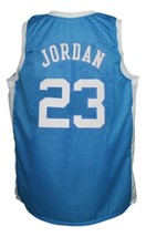 Michael Jordan College Basketball Jersey Sewn Blue Any Size image 5
