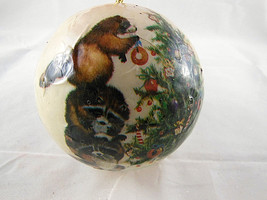 Barry Patch Christmas Ornament Decoupage Forest  Christmas 1977 Reflection 4.5" - $7.71