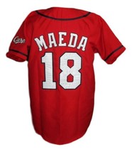 Kenta Maeda Hiroshima Carp Baseball Jersey Button Down Red Any Size image 2